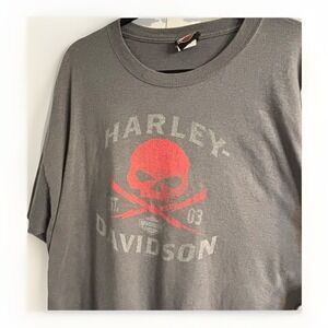 Harley-Davidson Shirt Men's 2XL Palm Beach Florida Harley Shark T-Shirt